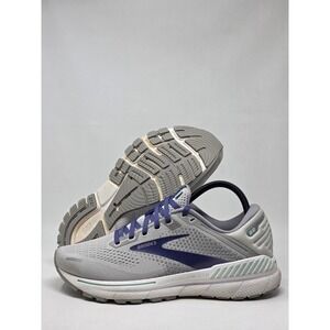 Brooks Womens Size 9 Adrenaline GTS 22 Support Running Shoe Alloy/Blue/Green